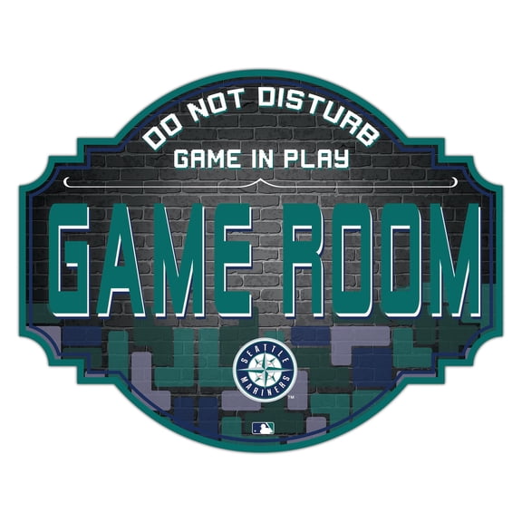 Seattle Mariners 12'' Game Room Tavern Sign