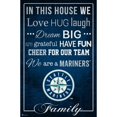 thumbnail image 1 of Seattle Mariners 17'' x 26'' In This House Sign, 1 of 1