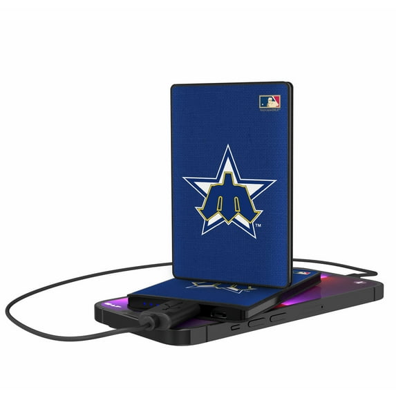 Seattle Mariners 1981-86 2500 mAh Solid Cooperstown Design Credit Card Powerbank