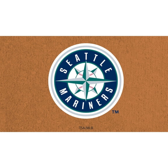 Seattle Mariners 28" x 16" Primary Logo Coir Mat