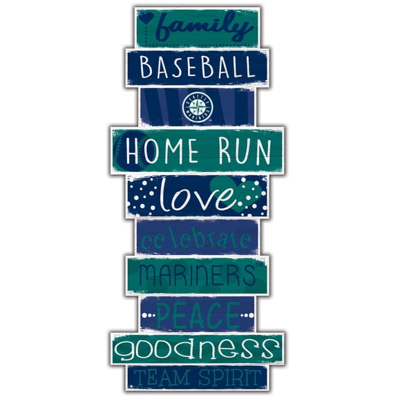 Seattle Mariners 5'' x 24'' Celebrations Stack Sign
