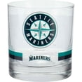 thumbnail image 1 of Seattle Mariners Banded Rocks Glass, 1 of 1