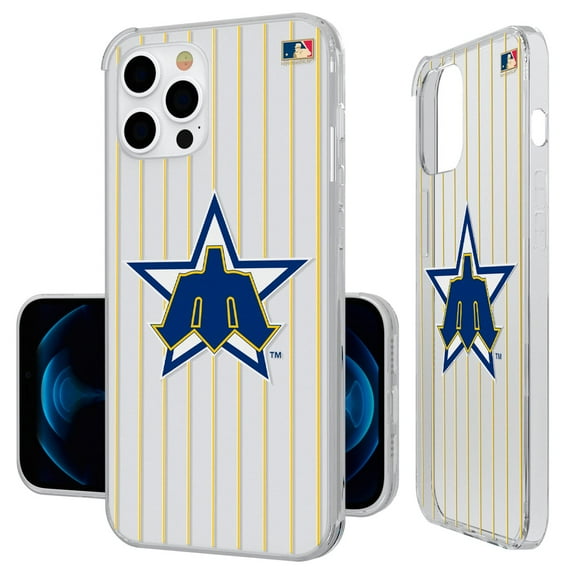Seattle Mariners Cooperstown Pinstripe iPhone Clear Case