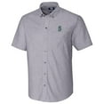 thumbnail image 1 of Seattle Mariners Cutter & Buck Short Sleeve Stretch Oxford Button-Down Shirt - Charcoal, 1 of 1