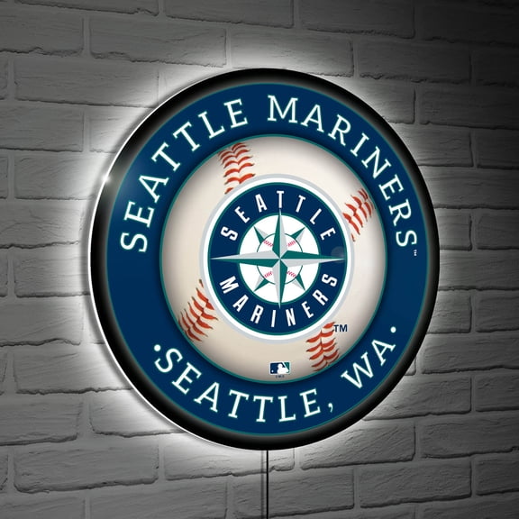 Seattle Mariners LED XL Round Wall D-cor