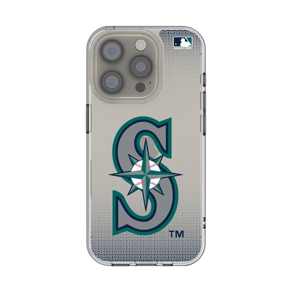 Seattle Mariners Linen Logo iPhone Clear Case