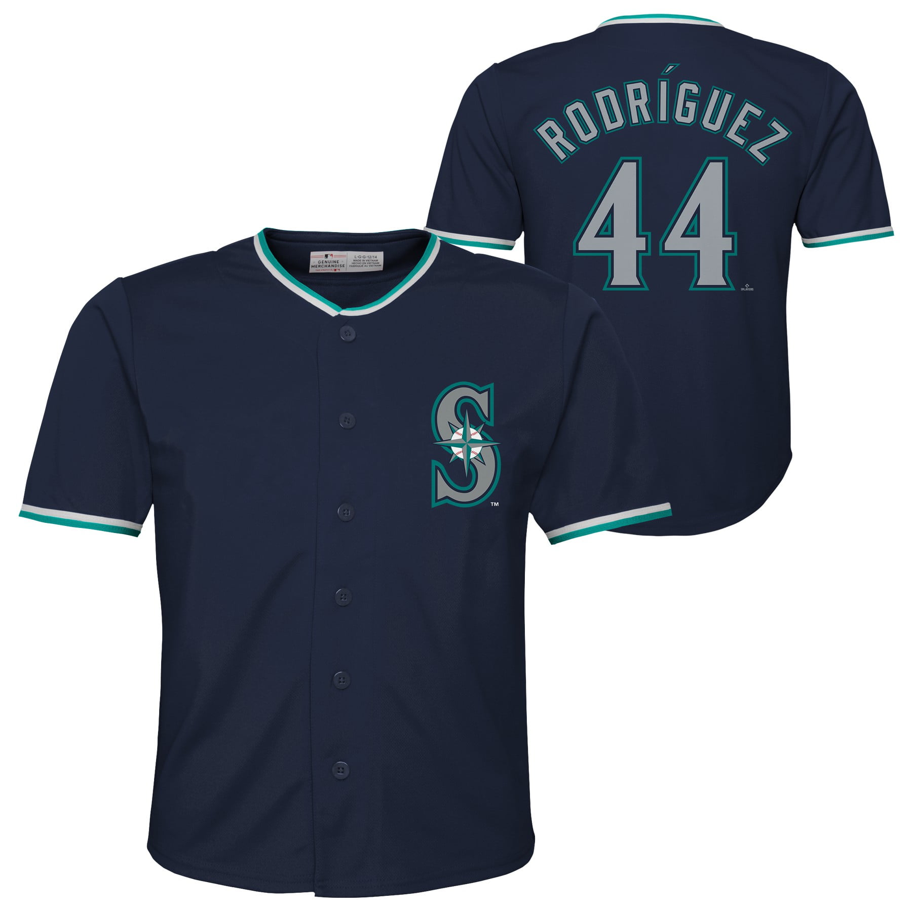seattle mariners jersey and julio rodriguez youth size