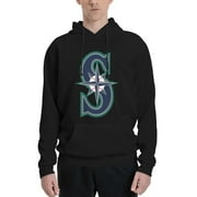 NOBRAND Seattle_Mariners Men'S Ultimate Sweatshirt, Heavyweight Fleece Hoodie With Pockets, Cotton Sweatshirt For Men Small