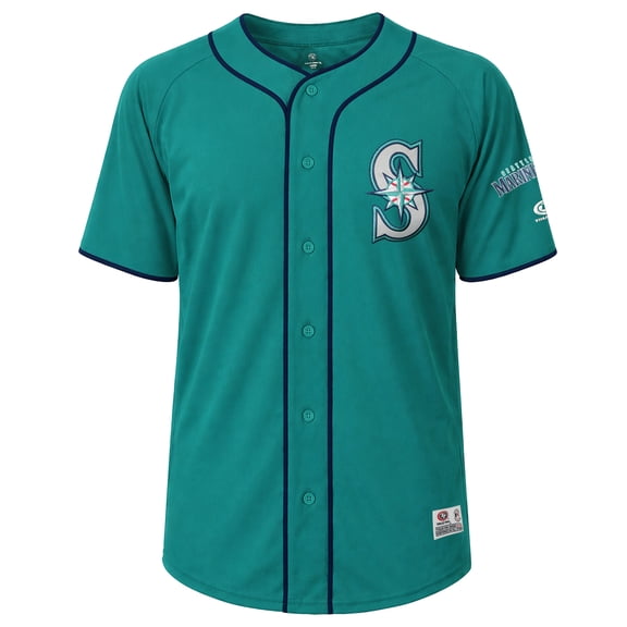 MLB Seattle Mariners Men's Primary Color Full Button Jersey