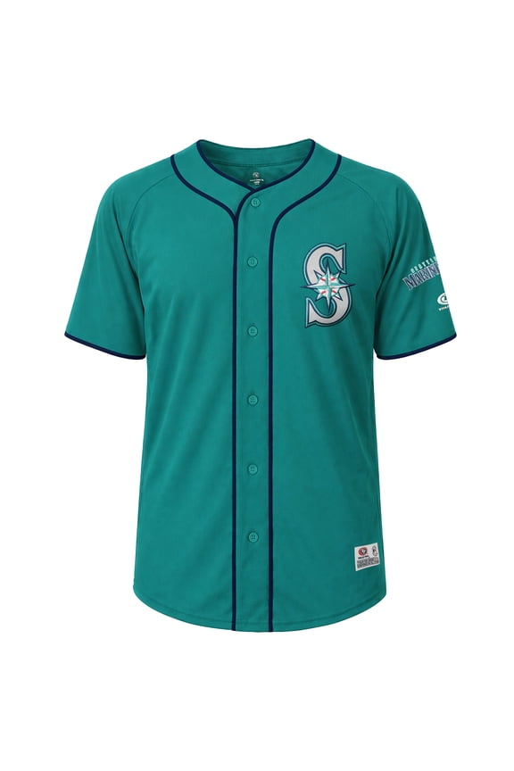 MLB Seattle Mariners Men's Primary Color Full Button Jersey