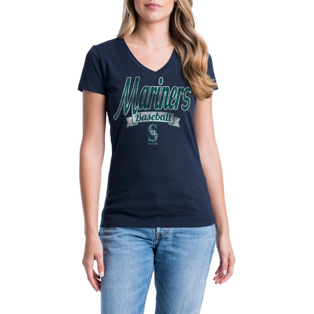 Seattle Mariners Womens Short Sleeve Graphic Tee