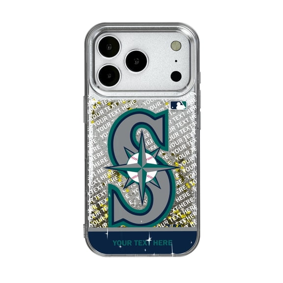 Seattle Mariners iPhone Personalized Glitter Case