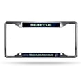 thumbnail image 1 of Seattle Seahawks EZ View Chrome License Plate Frame, 1 of 3