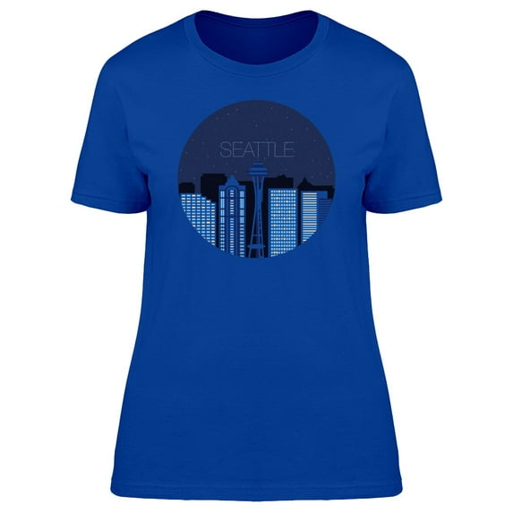 Seattle Night Sky T-Shirt Men -Image by Shutterstock, Male Medium