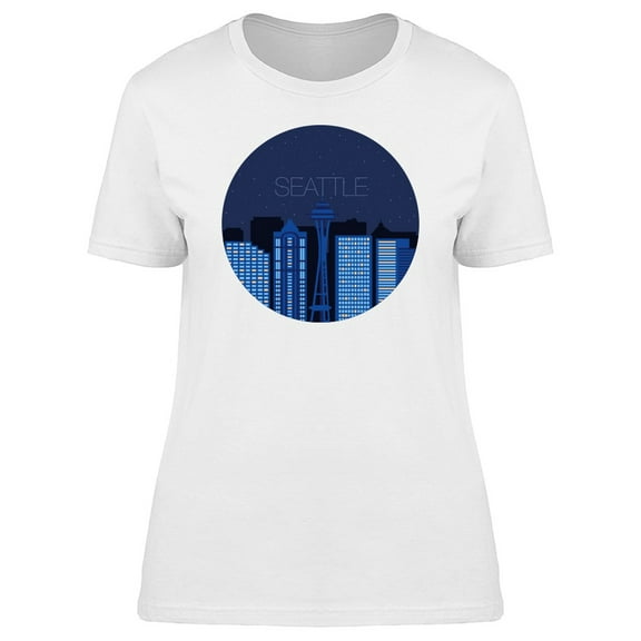 Seattle Night Sky T-Shirt Men -Image by Shutterstock, Male Small