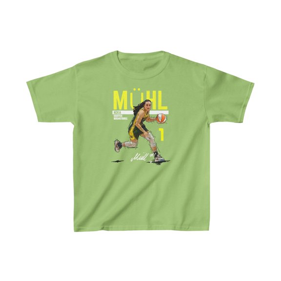 Seattle Nika Muhl #1 Cartoon Women Basketball Kids Cotton Tee