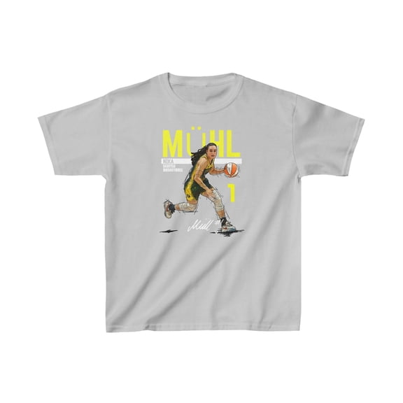 Seattle Nika Muhl #1 Cartoon Women Basketball Kids Cotton Tee