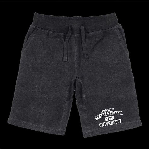 Seattle Pacific University Falcons Property Shorts, Heather Charcoal - Medium