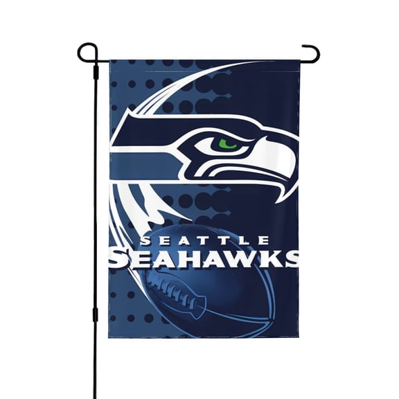 Seattle Personalized Double Garden Sided Flag Football Fans National Flag Yard Wall Mounted Painting Decorative Multicode Banner Indoor/Outdoor Home