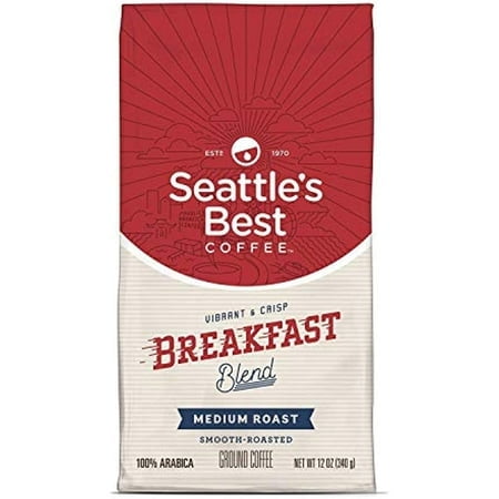 Seattle’S Best Coffee Breakfast Blend Medium Roast Ground Coffee 12-Ounce Pack Of 2