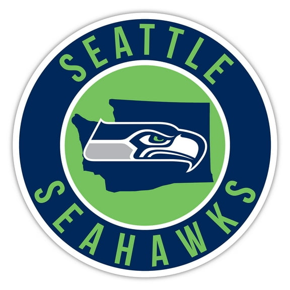 Seattle Seahawks 12" State Circle Sign