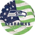 thumbnail image 1 of Seattle Seahawks 12" Team Color Flag Sign, 1 of 1