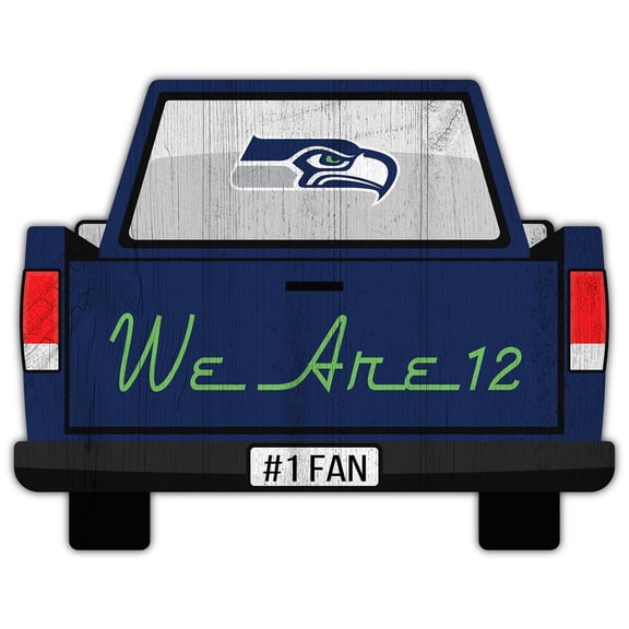 Seattle Seahawks 12'' x 12'' Truck Back D-cor