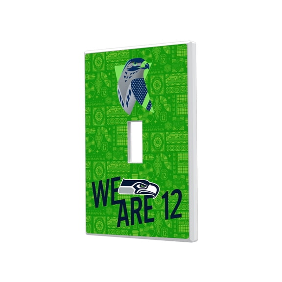 Seattle Seahawks 2024 Illustrated Limited Edition Single Toggle Light Switch Plate