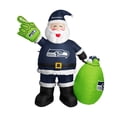 thumbnail image 1 of Seattle Seahawks 7' Inflatable Santa, 1 of 5