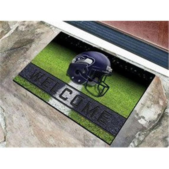 Seattle Seahawks Door Mat 18x30 Welcome Crumb Rubber - Special Order