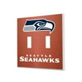 thumbnail image 1 of Seattle Seahawks Football Design Double Toggle Light Switch Plate, 1 of 4