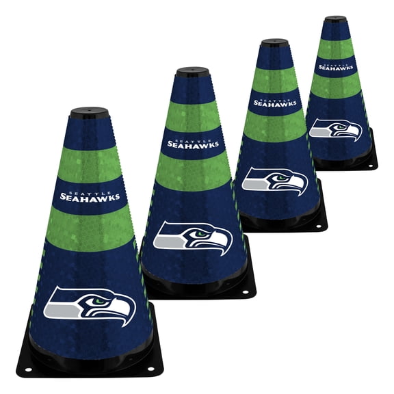 Seattle Seahawks Four-Piece 9" Zone Cone Set