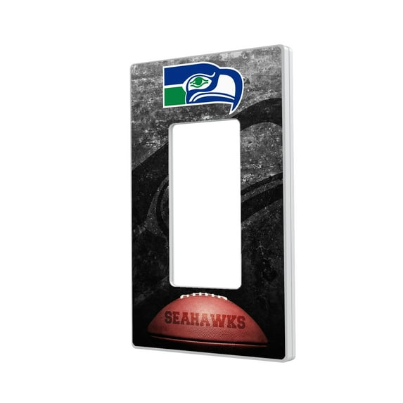 Seattle Seahawks Legendary Design Single Rocker Lightswitch Plate