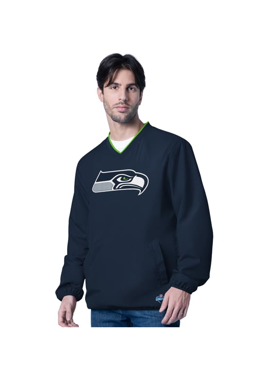 Men's NFL Combine Long Sleeve V-Neck Pullover Jacket
