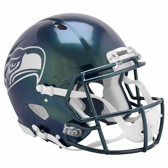 Seattle Seahawks Metallic Green Rivalries Full Size Speed Authentic Helmet Stock #260150