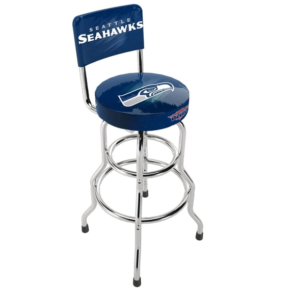 Seattle Seahawks NFL Blitz High Back Adjustable Swivel Stool, Arcade1Up