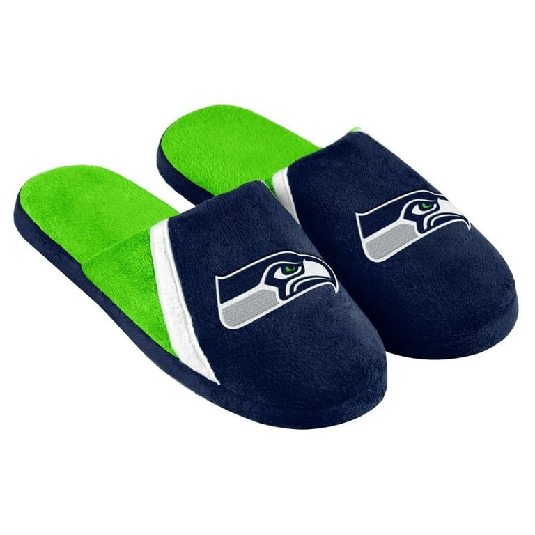 Forever Collectibles Seattle Seahawks NFL Swoop Logo Slide Slippers Large Male Walmart