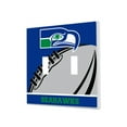 thumbnail image 1 of Seattle Seahawks Passtime Design Double Toggle Lightswitch Plate, 1 of 4