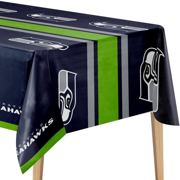 NFL Seattle Seahawks Plastic Tablecloths, 3 Ct