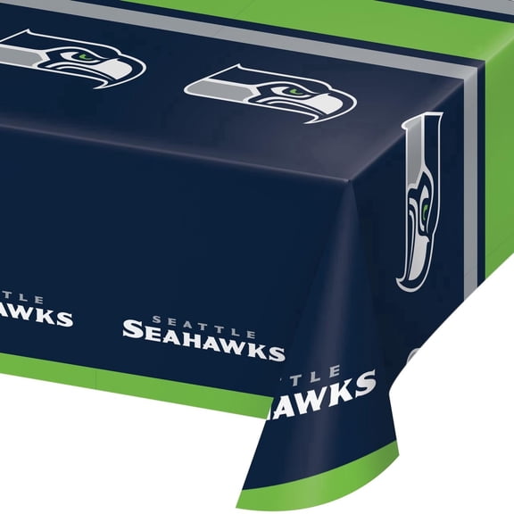Seattle Seahawks Plastic Tablecloths, 3 ct