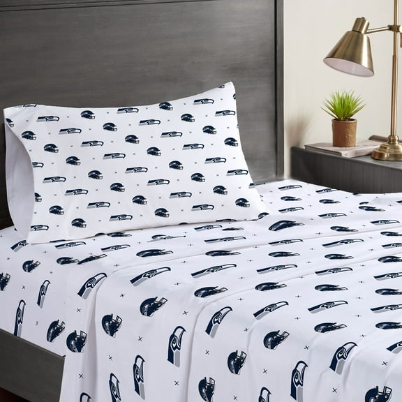 Seattle Seahawks Three-Piece Twin Sheet Set
