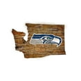 thumbnail image 1 of Seattle Seahawks 23.5" x 23.5" Distressed State with Logo Sign, 1 of 2