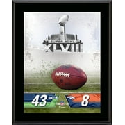 Seattle Seahawks vs. Denver Broncos Super Bowl XLVIII 10.5" x 13" Sublimated Plaque