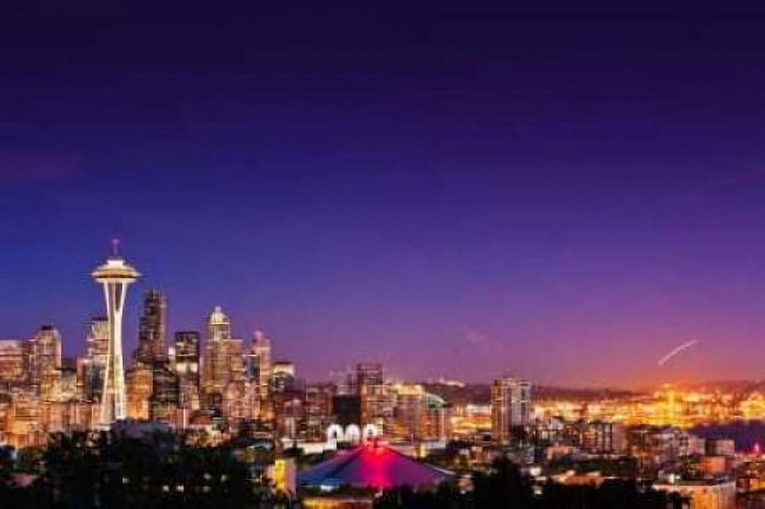 Seattle Skyline II Canvas Art - Bob Stefko (12 x 18)
