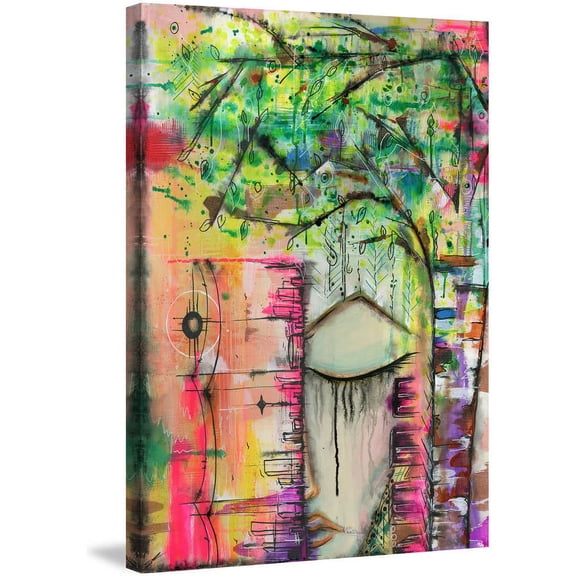"Seattle Skyline" Painting Print on Wrapped Canvas