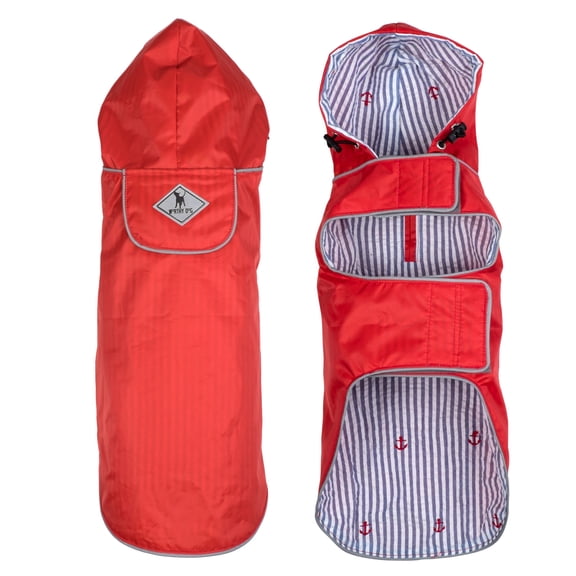 The Worthy Dog Lightweight Water-Resistant Seattle Slicker Dog Rain Jacket
