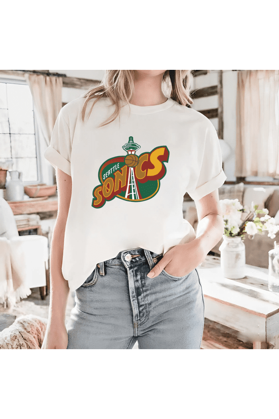 Seattle Sonics Basketball Retro Vintage Classic Fan Pride Unisex T-Shirt up to size 5XL