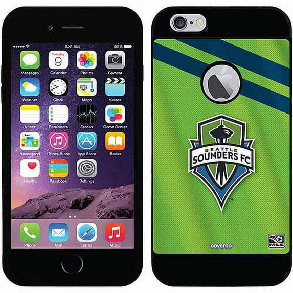 Seattle Sounders FC Jersey Design on Apple iPhone 6 Plus Guardian Case by Coveroo