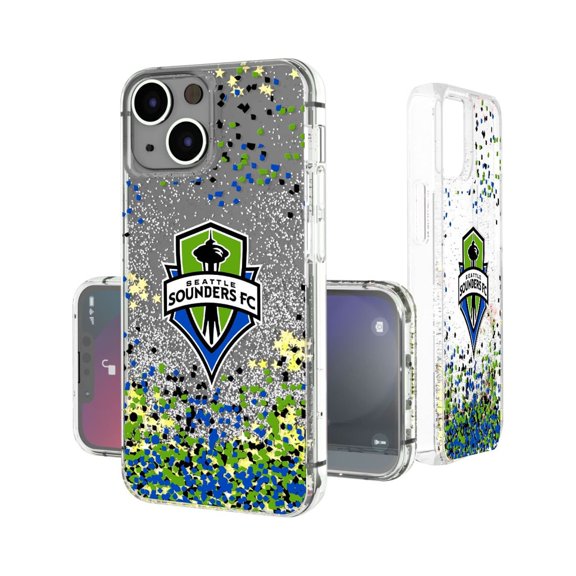 Seattle Sounders FC iPhone Confetti Glitter Design Case