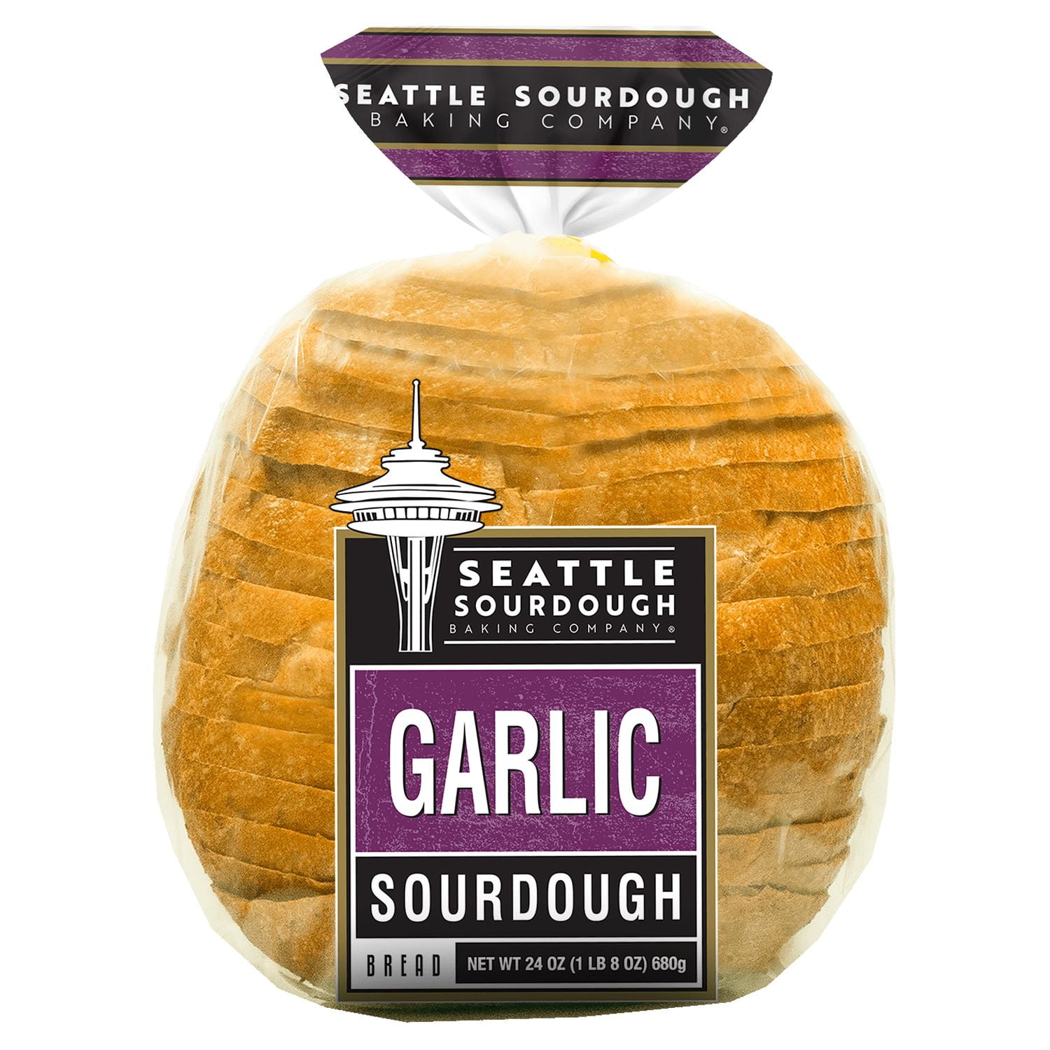 Seattle Sourdough Garlic Sourdough Sliced Round, 24 oz